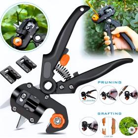 Ciseau de jardin à deux lames pour greffer des arbres avec ruban