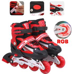 les rouleurs Alignées Confortables pour Enfants avec des roues RGB  pointure de 35-38 / 38-42 / 30-32