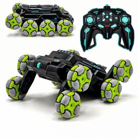 Voiture Telecommandé Enfant avec Spray et Lumières LED et Huit Roues