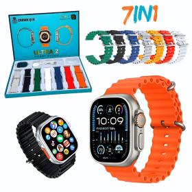 Crown Q10 Smart Watch Ultra 2 avec 7 Bracelets