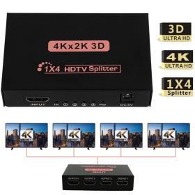 Splitter HDMI 1 Entrée vers 4 Sorties – HDMI موزع  