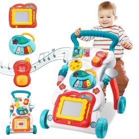Trotteur Bébé 3-en-1 Fitto avec Panneau de Jeu Amovible – مشاية أطفال 3 في 1 