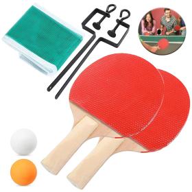 Ensembles Raquettes de tennis de table pingpong avec 2 Balles