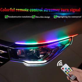 Bande LED de phare de voiture 2 pcs lumières RVB